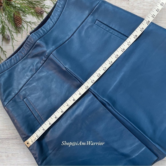 J.Crew Collection NWT genuine leather box pleat aline miniskirt *shop@iamwarrior - Picture 6 of 9